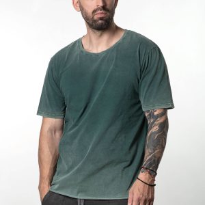 Trash T-shirt basic dirty green