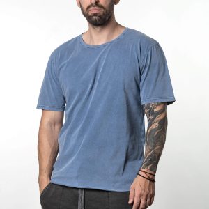 Trash T-shirt basic cool blue